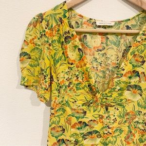 UO Twist-Front Mini Dress